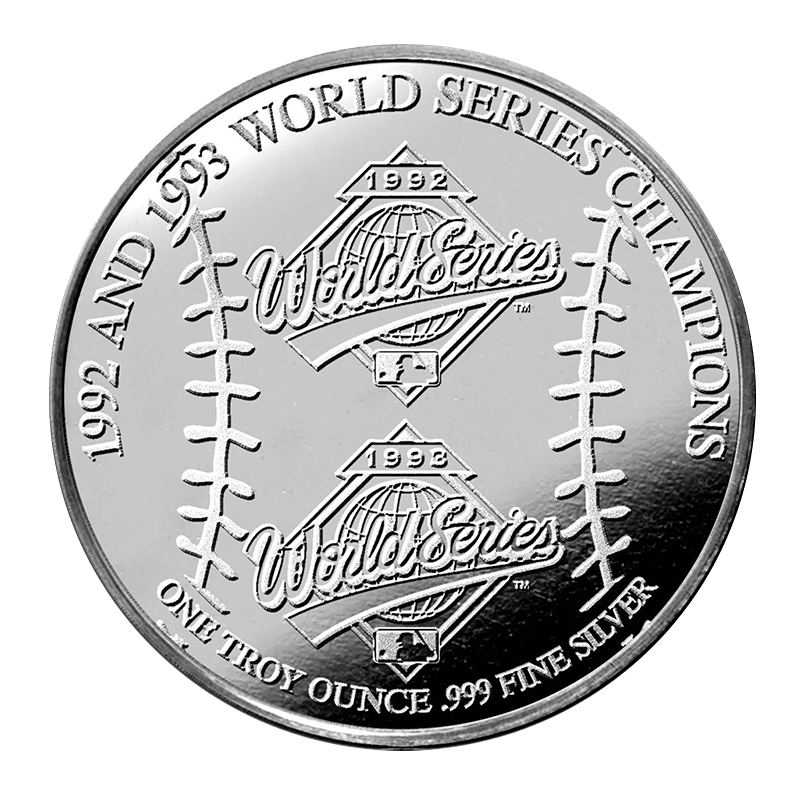Buy 1 oz Toronto Blue Jays Colourized .999 Pure Silver Round